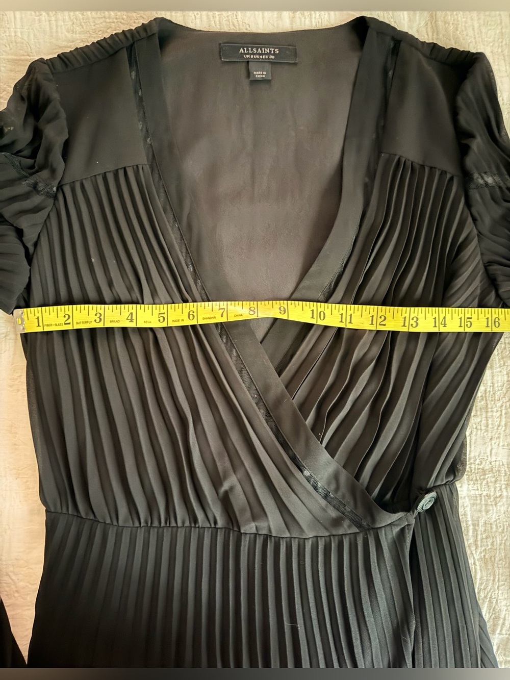 All Saints Black Long Sleeve Dress - Picture 8 of 8